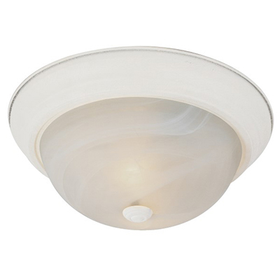 Trans Globe Lighting PL-13618 AW 13" Flushmount In White in Antique White